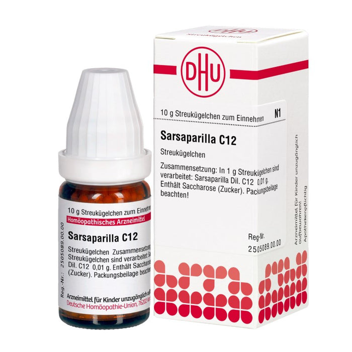 Sarsaparilla C12 DHU Globuli, 10 g Globules