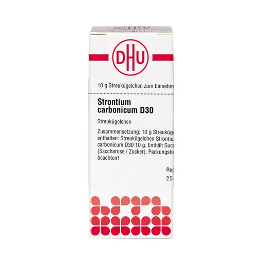 Strontium carbonicum D30 DHU Globuli, 10 g Globuli