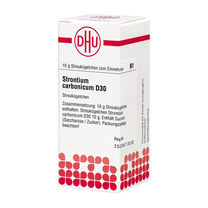 Strontium carbonicum D30 DHU Globuli, 10 g Globules