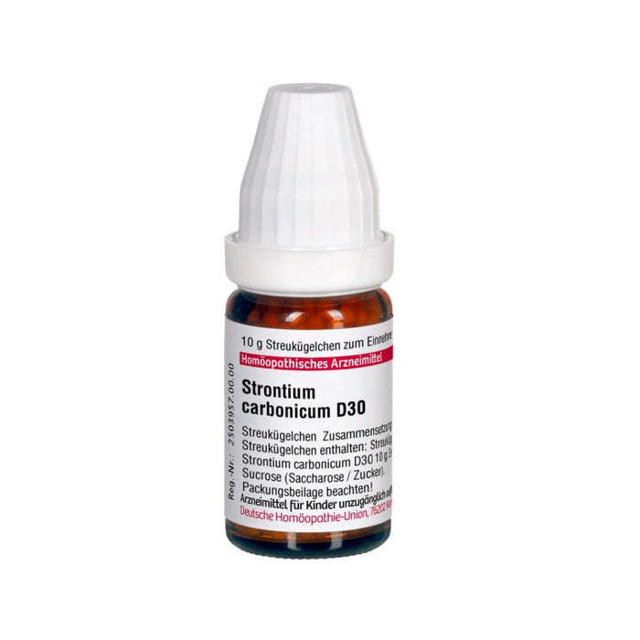 Strontium carbonicum D30 DHU Globuli, 10 g Globules