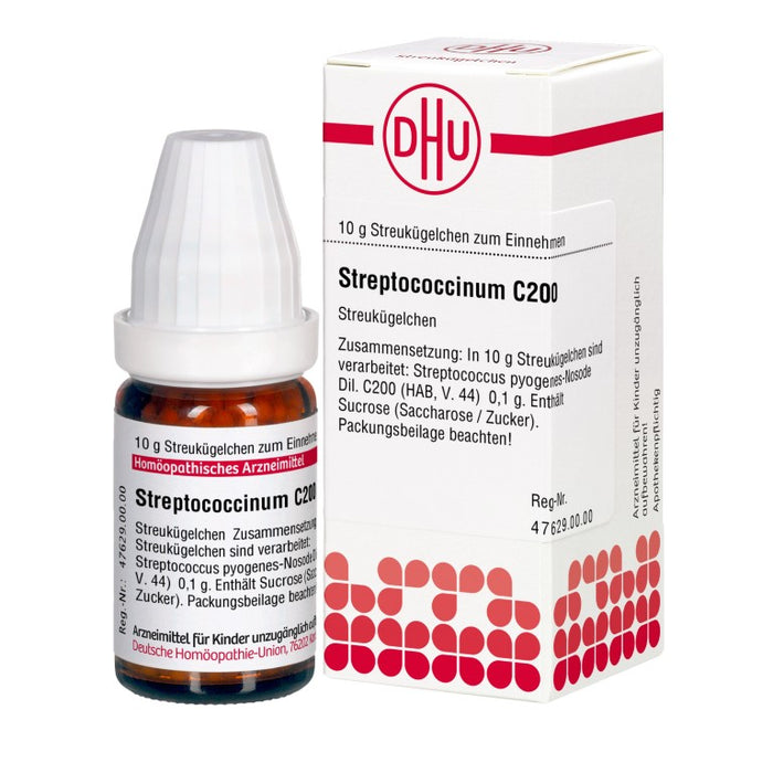 Streptococcinum C200 DHU Globuli, 10 g Globules