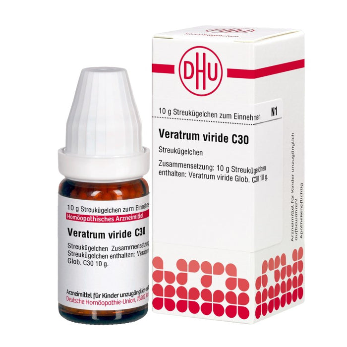 Veratrum viride C30 DHU Globuli, 10 g Globules
