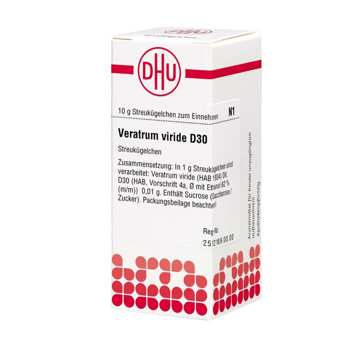 Veratrum viride D30 DHU Globuli, 10 g Globules