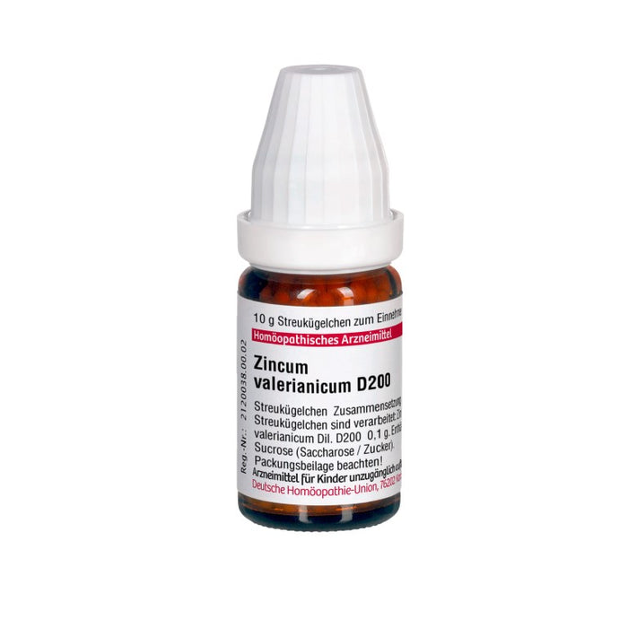 Zincum valerianicum D200 DHU Globuli, 10 g Globules