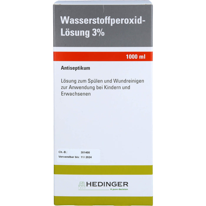 Wasserstoffperoxid 3 % Standardzulassung Lösung, 1000 ml, 1000 ml LOE
