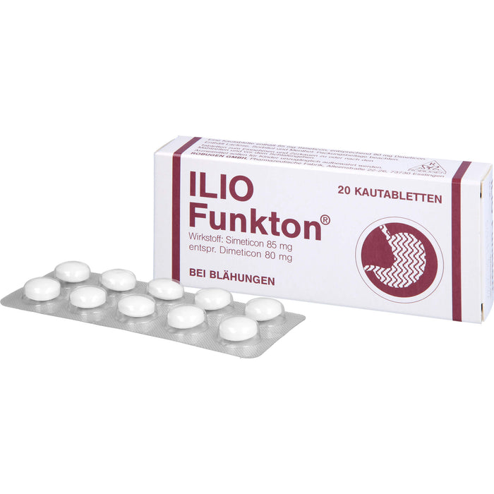 Ilio-Funkton Kautabletten bei Blähungen, 20 St. Tabletten