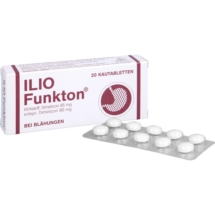 Ilio-Funkton Kautabletten bei Blähungen, 20 pc Tablettes