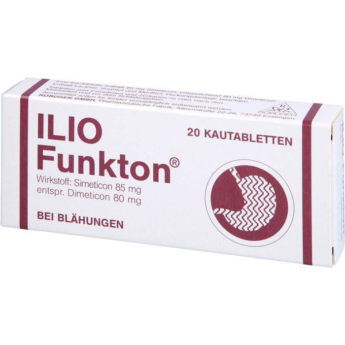 Ilio-Funkton Kautabletten bei Blähungen, 20 St. Tabletten