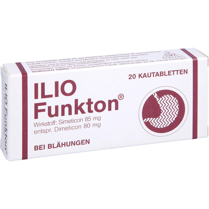 Ilio-Funkton Kautabletten bei Blähungen, 20 pc Tablettes
