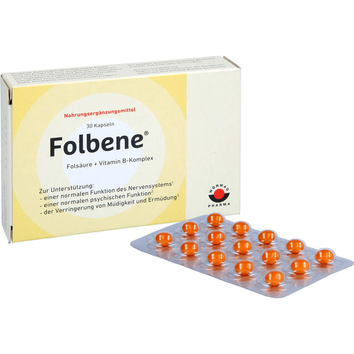Folbene Kapseln trägt zur Verringung von Müdigkeit und Erschöpfung bei, 30 pc Capsules