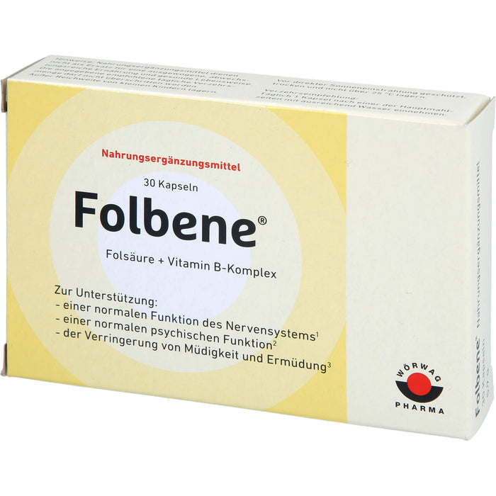 Folbene Kapseln trägt zur Verringung von Müdigkeit und Erschöpfung bei, 30 pc Capsules