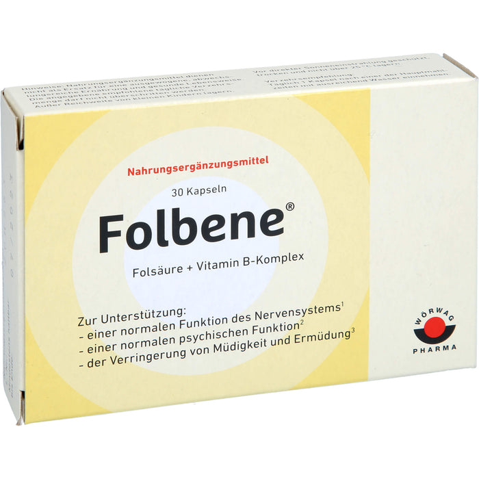 Folbene Kapseln trägt zur Verringung von Müdigkeit und Erschöpfung bei, 30 pc Capsules