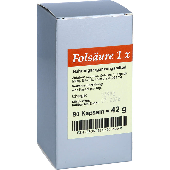 Folsäure 1 X 1 pro Tag, 90 St KAP