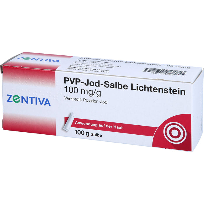 ZENTIVA PVP-Jod-Salbe Lichtenstein 100 mg / g, 100 g Ointment