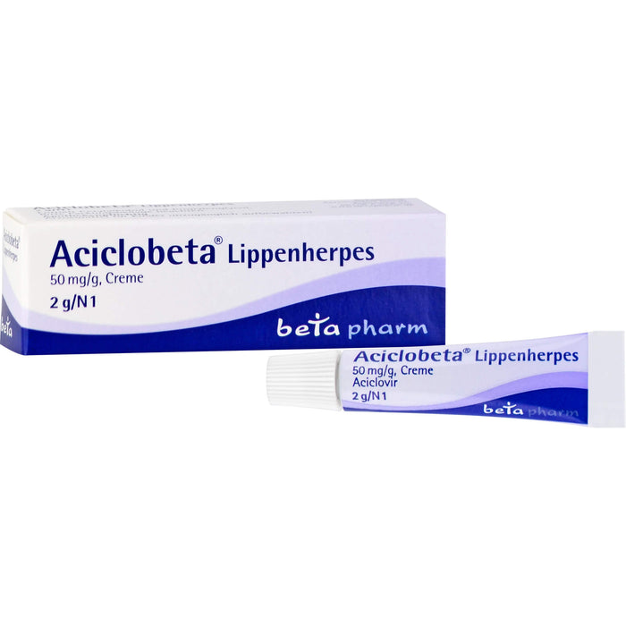Aciclobeta Lippenherpes, 50 mg/g, Creme, 2 g Cream