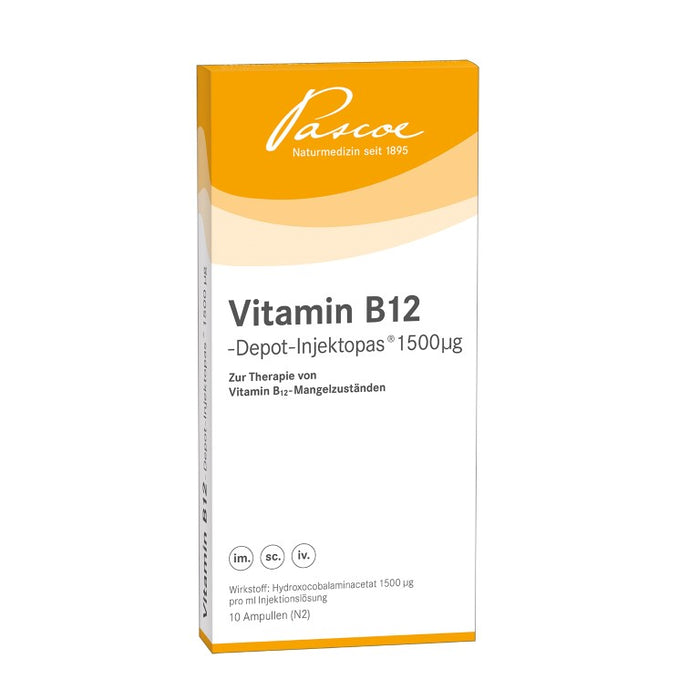 Pascoe Vitamin B12 -Depot-Injektopas 1500 µg Ampullen, 10.0 St. Ampullen