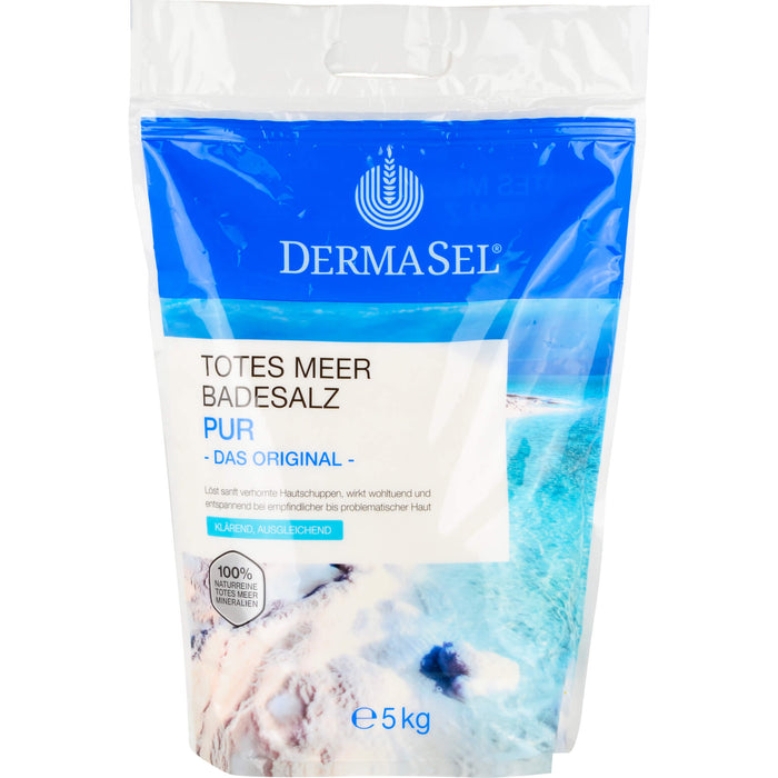 DermaSel Totes Meer Badesalz Pur, 5000 g Salt