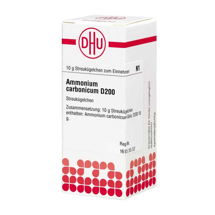 Ammonium carbonicum D200 DHU Globuli, 10 g Globules