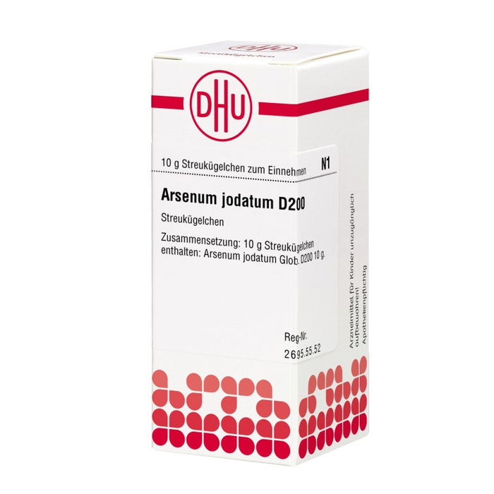 Arsenum jodatum D200 DHU Globuli, 10 g Globules