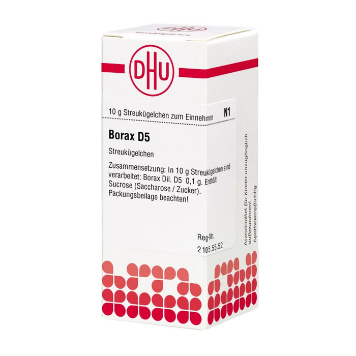 Borax D5 DHU Globuli, 10 g Globules