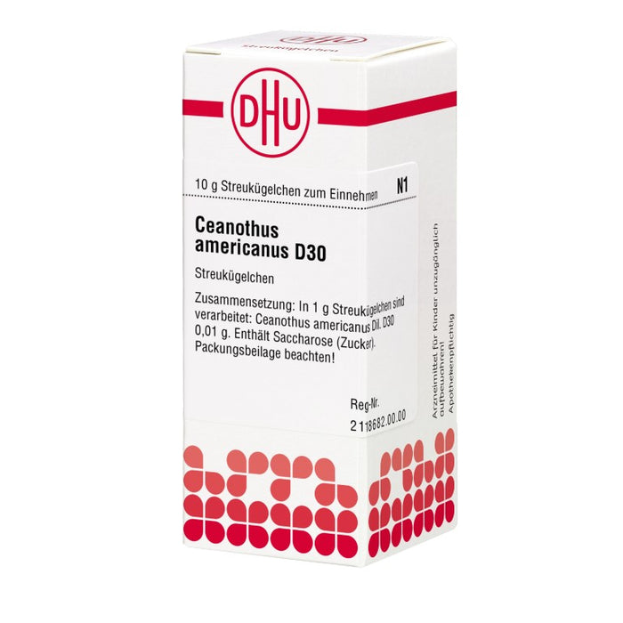 Ceanothus americanus D30 DHU Globuli, 10 g Globules