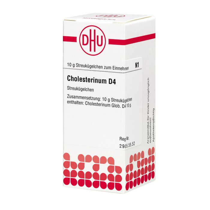 Cholesterinum D4 DHU Globuli, 10 g Globules