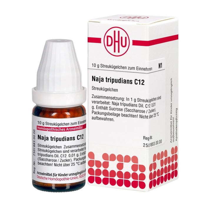 Naja tripudians C12 DHU Globuli, 10 g Globules