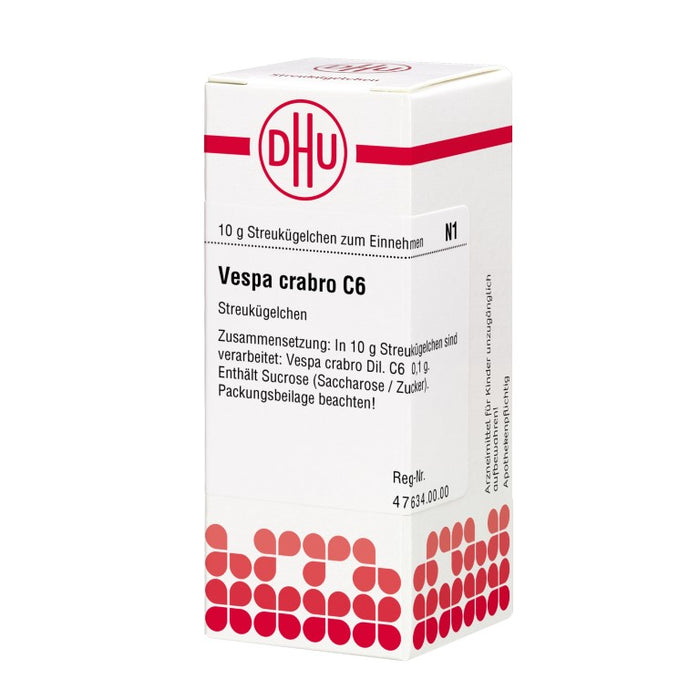 Vespa crabro C6 DHU Globuli, 10 g Globules