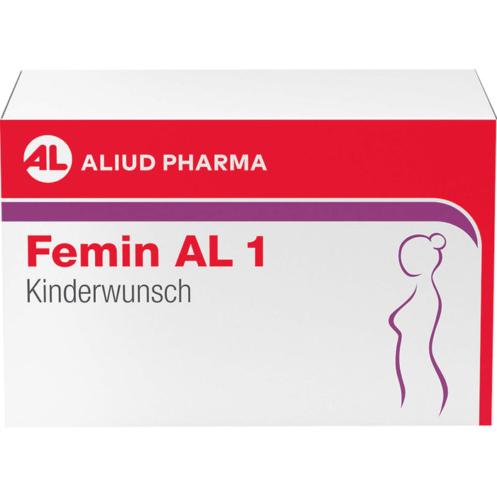 Femin AL 1 Kinderwunsch Kapseln unterstützt dich und die normale Entwicklung deines Babys, 90 St. Kapseln