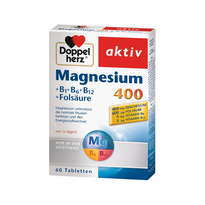 Doppelherz Magnesium 400mg, 60 St TAB