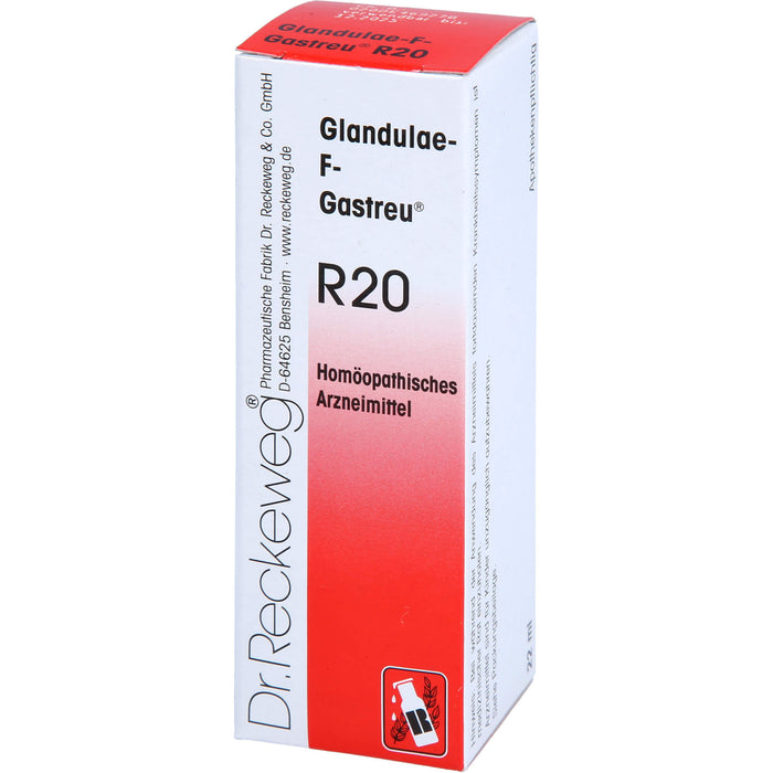 Dr. Reckeweg Glandulae-F-Gastreu R20 Mischung, 22 ml Lösung