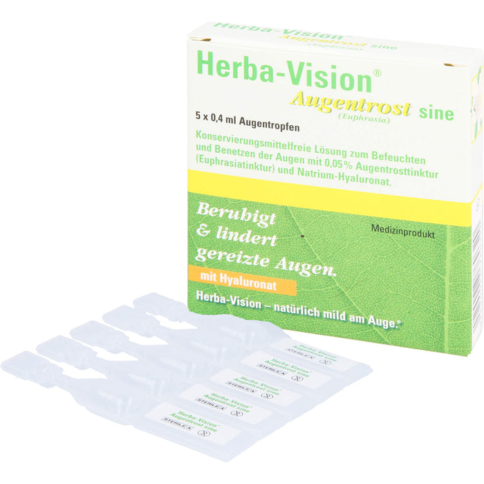 Herba-Vision  Augentrost sine (Euphrasia), 5 St. Ampullen