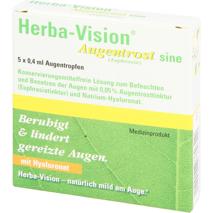 Herba-Vision  Augentrost sine (Euphrasia), 5 pcs. Ampoules