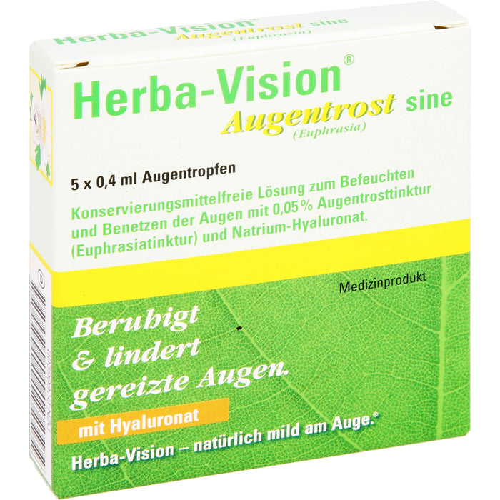 Herba-Vision  Augentrost sine (Euphrasia), 5 pcs. Ampoules