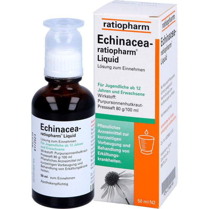 Echinacea-ratiopharm Liquid pflanzliches Immunstimulanz, 50 ml Solution