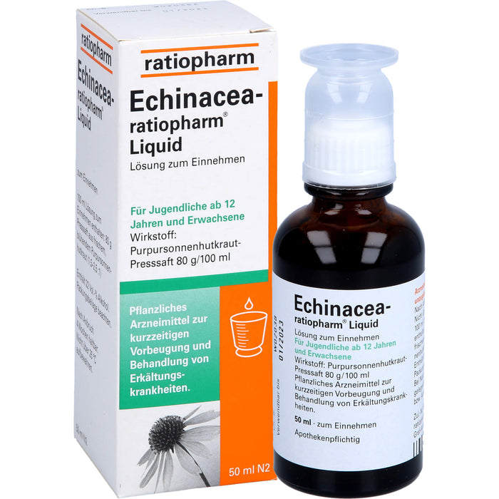 Echinacea-ratiopharm Liquid pflanzliches Immunstimulanz, 50 ml Solution