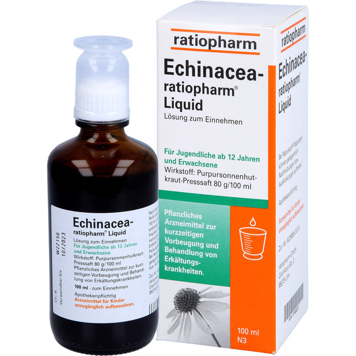 Echinacea-ratiopharm Liquid pflanzliches Immunstimulanz, 100 ml Solution