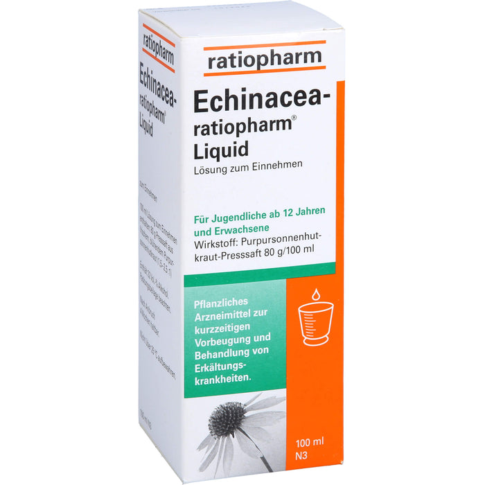 Echinacea-ratiopharm Liquid pflanzliches Immunstimulanz, 100 ml Solution