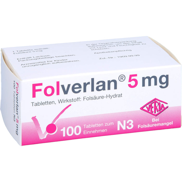 Folverlan 5 mg Tabletten, 100 pc Tablettes
