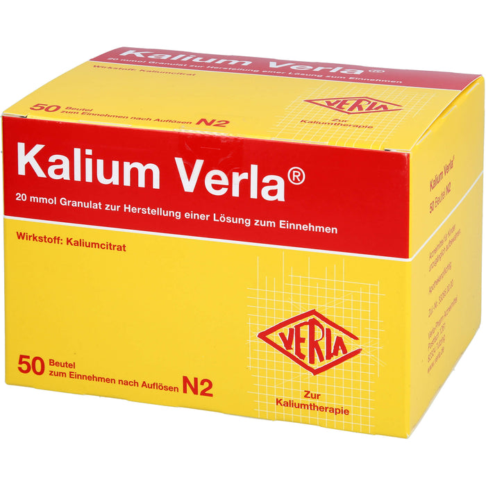 Kalium Verla Granulat zur Kaliumtherapie, 50 pc Sachets