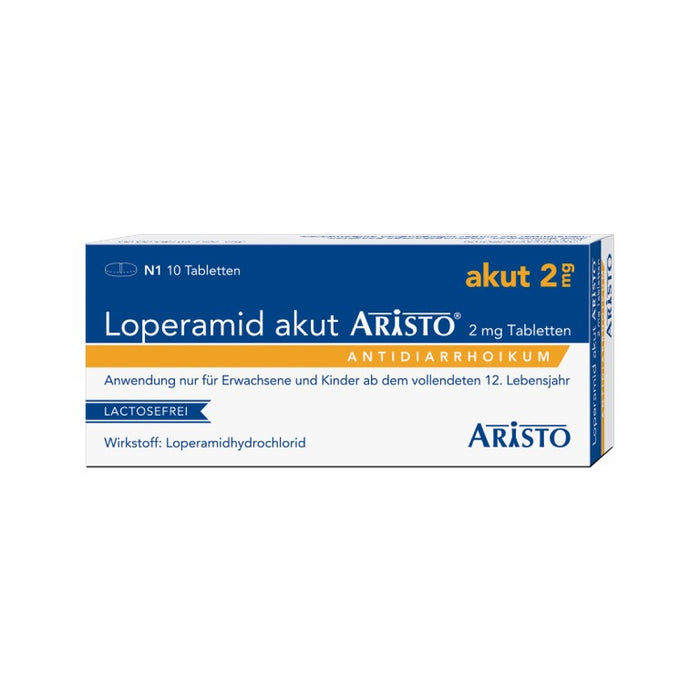 Loperamid akut Aristo Tabletten, 10.0 St. Tabletten