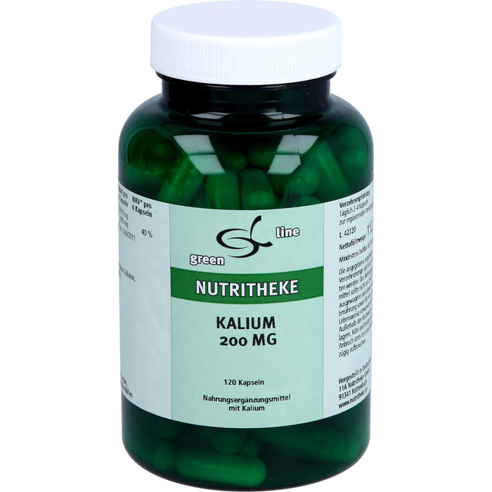 Green Line Nutritheke Kalium 200 mg Kapseln, 120 St. Kapseln