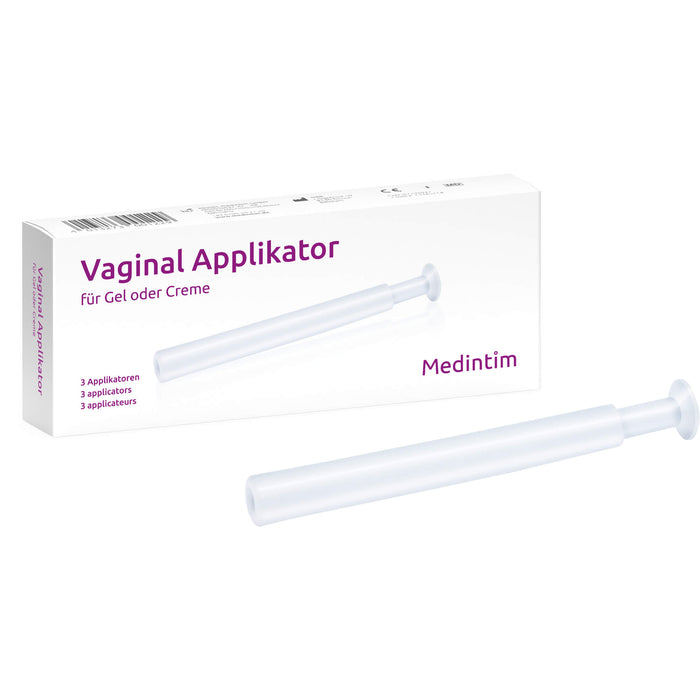 MEDintim Vaginal Applikator für Gel und Creme, 3 pc Accessoire