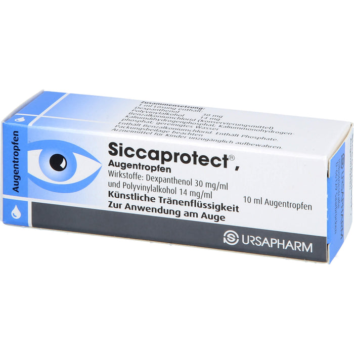Siccaprotect Augentropfen zur Behandlung von Austrocknungserscheinungen der Horn- und Bindehaut, 10 ml Solution