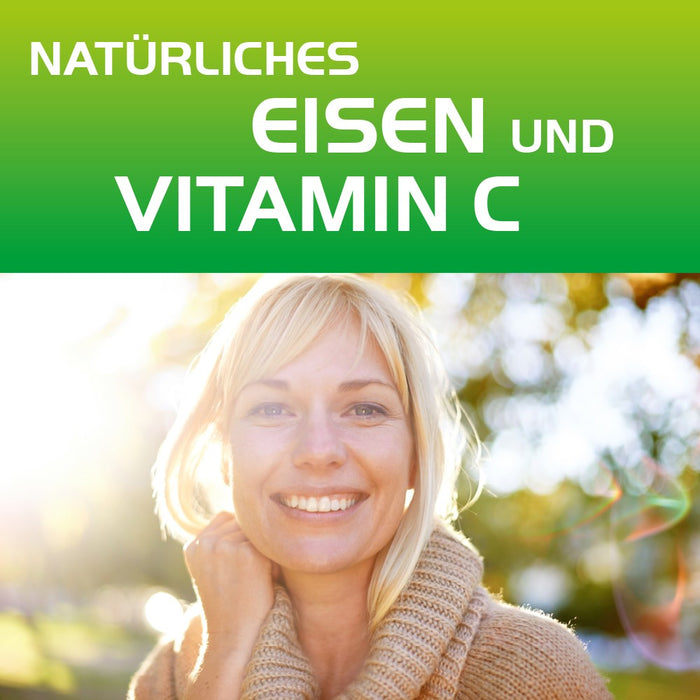 Eisen + C Hevert pflanzlich mit natürlichem Eisen und Vitamin C, 60 St. Kapseln