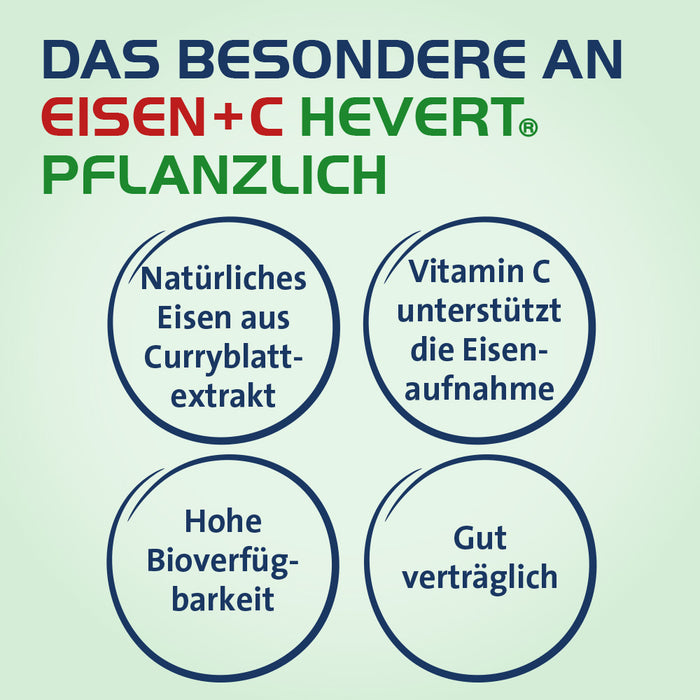 Eisen + C Hevert pflanzlich, 60 St. Kapseln