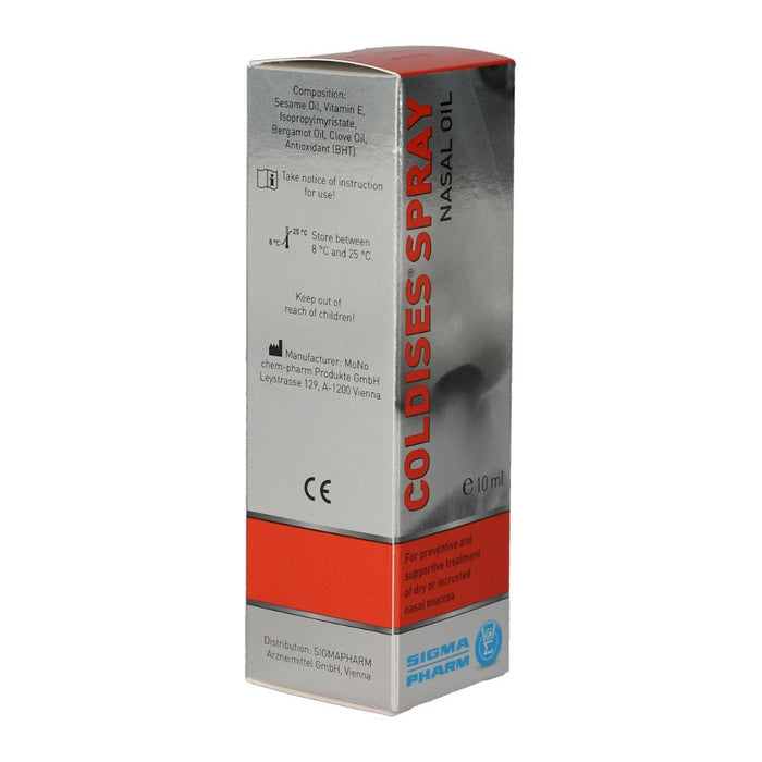 COLDISES Nasenöl-Spray zur Pflege der Nasenschleimhaut, 10 ml Lösung