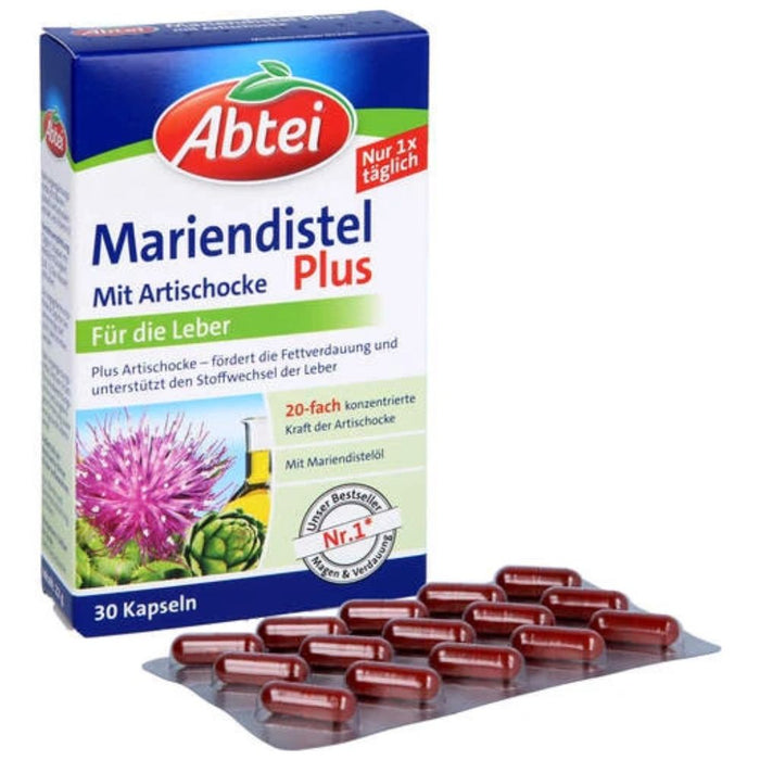 ABTEI Mariendistelöl, 30 pcs. Capsules