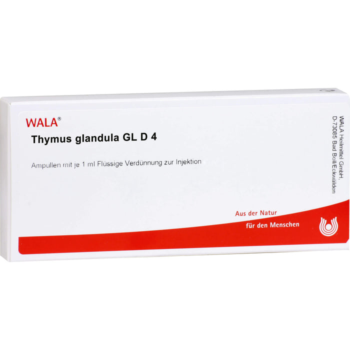 Thymus Glandula Gl D4 WALA Ampullen, 10 pc Ampoules