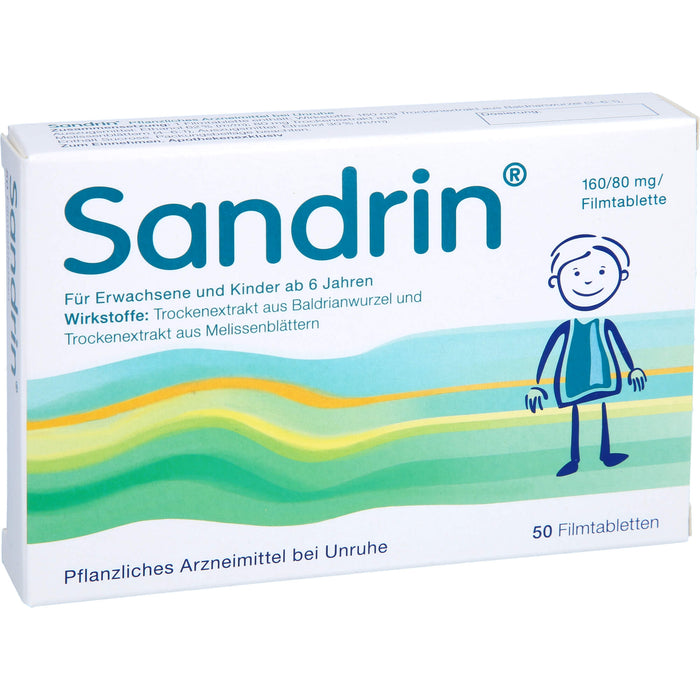 Sandrin Filmtabletten bei Unruhe, 50 pc Tablettes